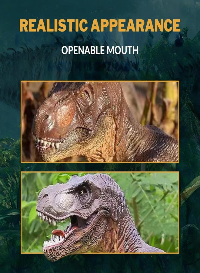 CRYA T Rex Toy Dinosaur Action Figure, Realistic Tyrannosaurus Rex Big Dinosaurs Toys for Kids, Trex Toy for Play and Display, Jurassic Dino Toys for Boys & Girls (T Rex) - Image 2